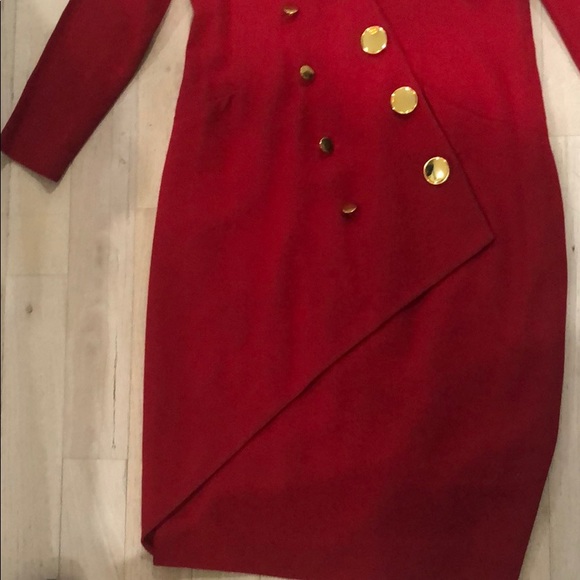 Vintage red dress. Approx size 10 - Picture 4 of 8